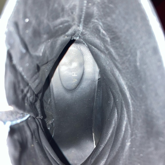 COPY - Alohas Vegan Leather Square Toe Block Heel Boots Black Size 8 US M/ 41 EU - Picture 8 of 8